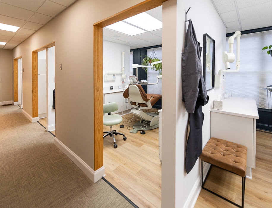 Kozlak & Peretto Family Dentistry hallway and operatories